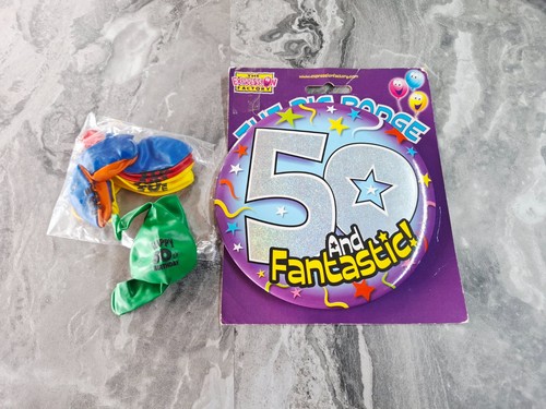 50th birthday balloons - birthday,