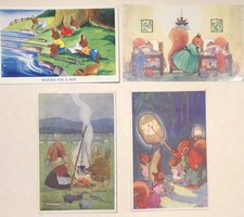 Margaret Tempest 4 Postcards