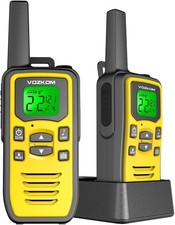 VOZKOM Walkie Talkie Professional Long Range 36 Channels Rechargeable FM 2 Pack