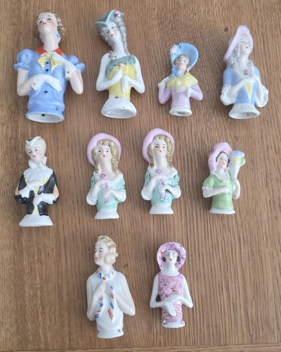 Vintage porcelain half - porcelain, doll