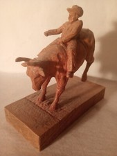 SCULPTURE - Vintage Original Wood Carved - Japanese Artist - Yoshi Yoshido 6x6