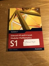 Edexcel AS and A Level Modular Mathematics Statistics 1 S1 by Pearson Education