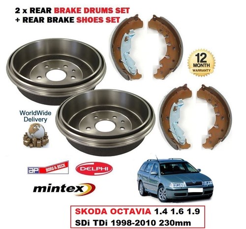 Rear brake drums - brake, +