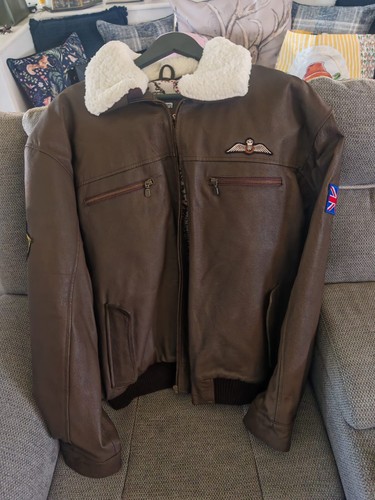 Genuine leather raf jacket - genuine,