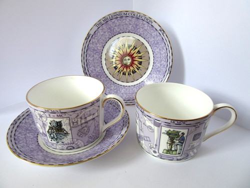 Pair wedgwood millennium bone - pair,