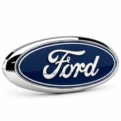 Ford oval badge black - oval,