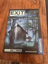 Exit The Game The Return To The Abandoned Cabin Escape Room Board Game
