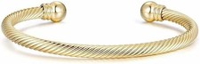 Women 9ct Gold Twisted Torque