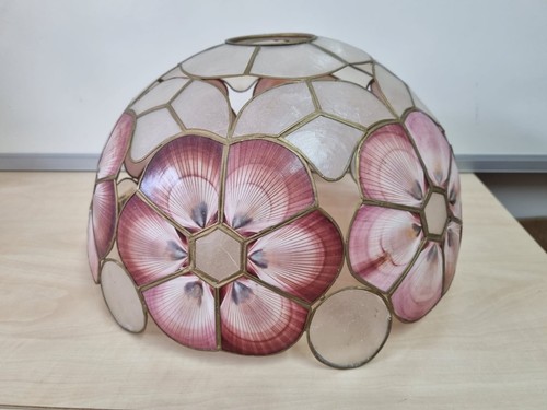 Capiz shell lampshade vintage - shell,