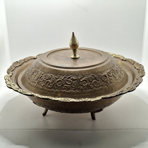 Indian copper and brass lidded - indian,