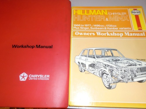 Hillman hunter workshop - workshop, &