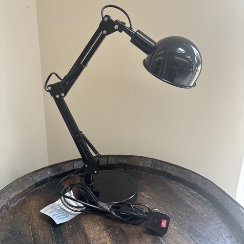 Black adjustable desk lamp - black,