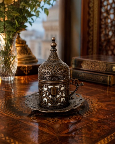 Antique bronze coffee - coffee, set