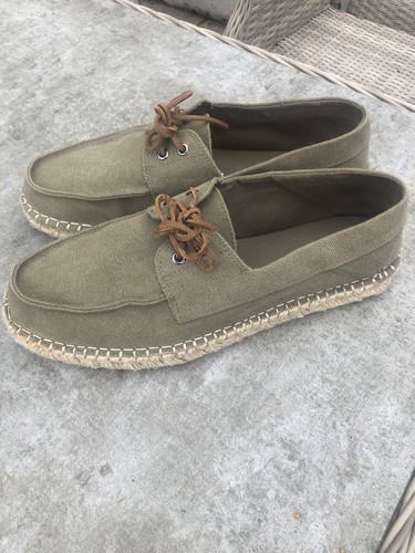Zara men khaki canvas - -,