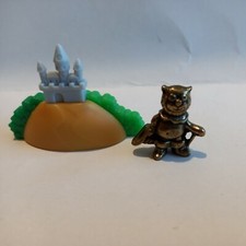 Rare old German Kinder egg toy metal figure Puss in Boots fairytale from 2000