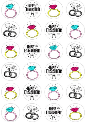 Engagement ring cupcake - engagement,