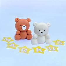teddy bear cake toppers edible