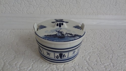 Vintage delft blue lidded - vintage,