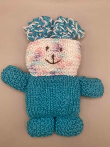Funny knitted bear toy - bear, –