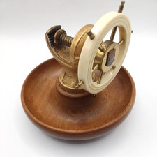 Vintage Retro Mcm Brass Ship