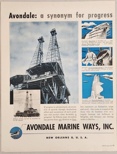 1954 print offshore - 1954, oil