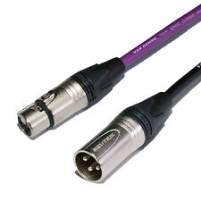 Mic cable Balanced Microphone lead Van Damme cable Neutrik XLR Male to Female
