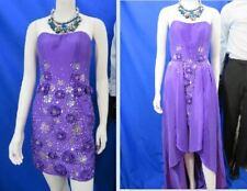 KISS KISS lilac strapless dress with detachable skirt evening party/prom UK 4-6 