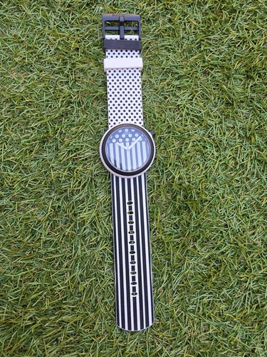 Swatch black white pop watch - pop,