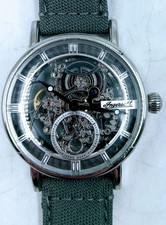 Ingersoll i00402b The Herald Mens 40mm Automatic Watch with Skeleton Dial - Grey