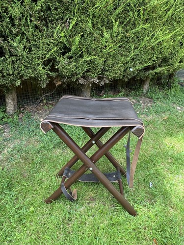 Genuine leather folding - folding, camp