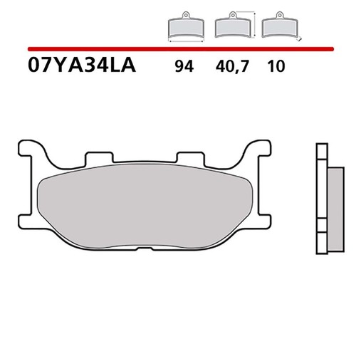 Brembo front brake pad kit - brembo,