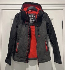 Superdry red grey black jacket