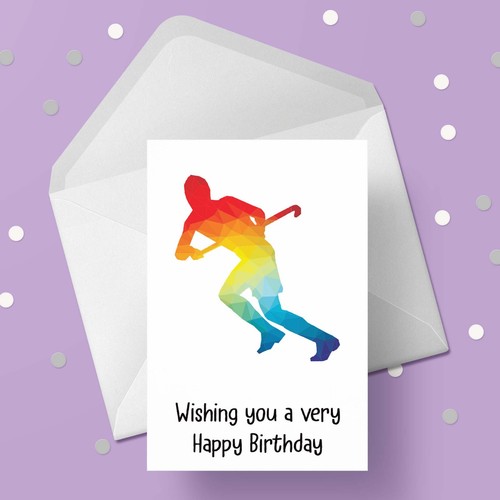 Hockey birthday card - card, 02