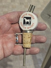 Vintage Porcelain Promotional Bottle Pourer - White Horse Scotch Whisky