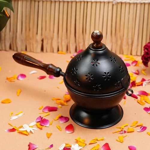 Metal dhoop holder loban dani - dhoop,