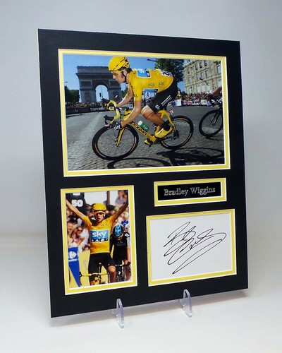 Bradley wiggins signed mounted - bradley,
