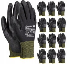 1,12 or 24 BLACK PU COATED