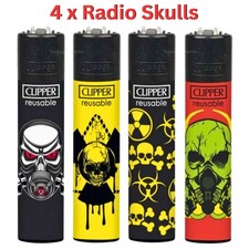 4 Clipper Lighters RADIO