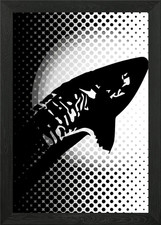 Salmon Dark Framed Wall Art