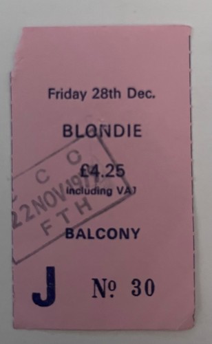 Blondie dec 28th - blondie, 1978
