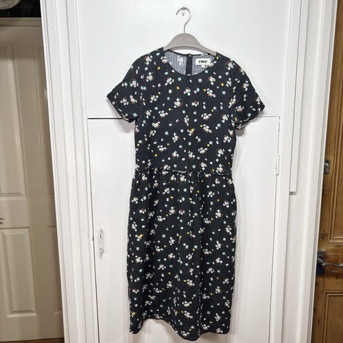 Ymc dress navy - floral, short