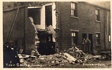 STANNINGLEY NEAR PUDSEY & LEEDS. TRAM SMASH 1917. DAMAGE TO HOUSES