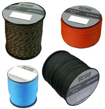 Army Military 3mm Paracord Reel Basha Tent Bivi Camping Guy Rope Para Cord