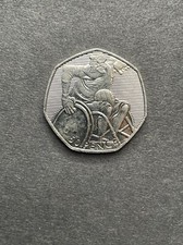 50 Pence Coin 2011 Olympic Paralympic Wheelchair Paralympic basketball 50p coin