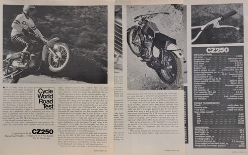 1974 250 motorcycle test - 1974,