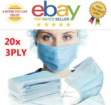 20 x Disposable Masks 3PLY