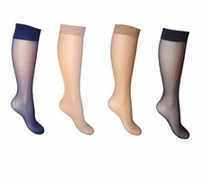 2 pair Knee Highs 15 den Sheer