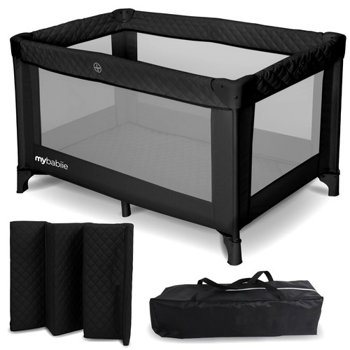 Babiie travel cot black - babiie,
