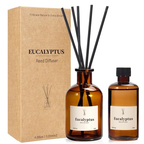 Eucalyptus reed diffuser set - eucalyptus,