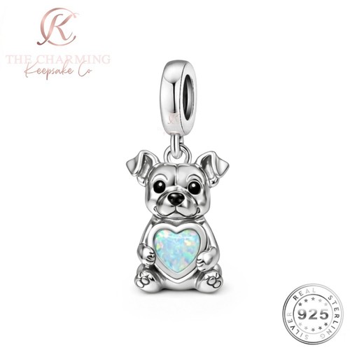 Staffy pitbull dog charm - pitbull,